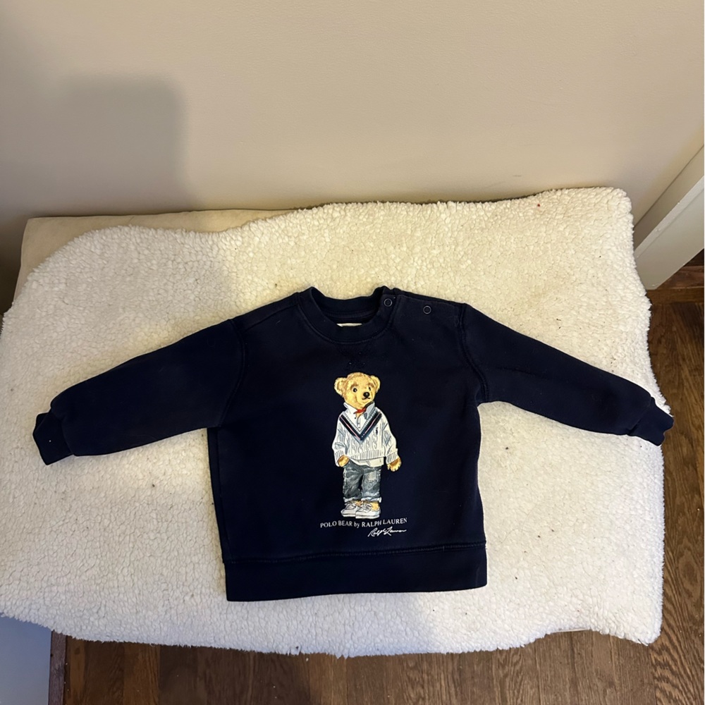 Ralph Lauren sweater thin fleece lined 12 month
